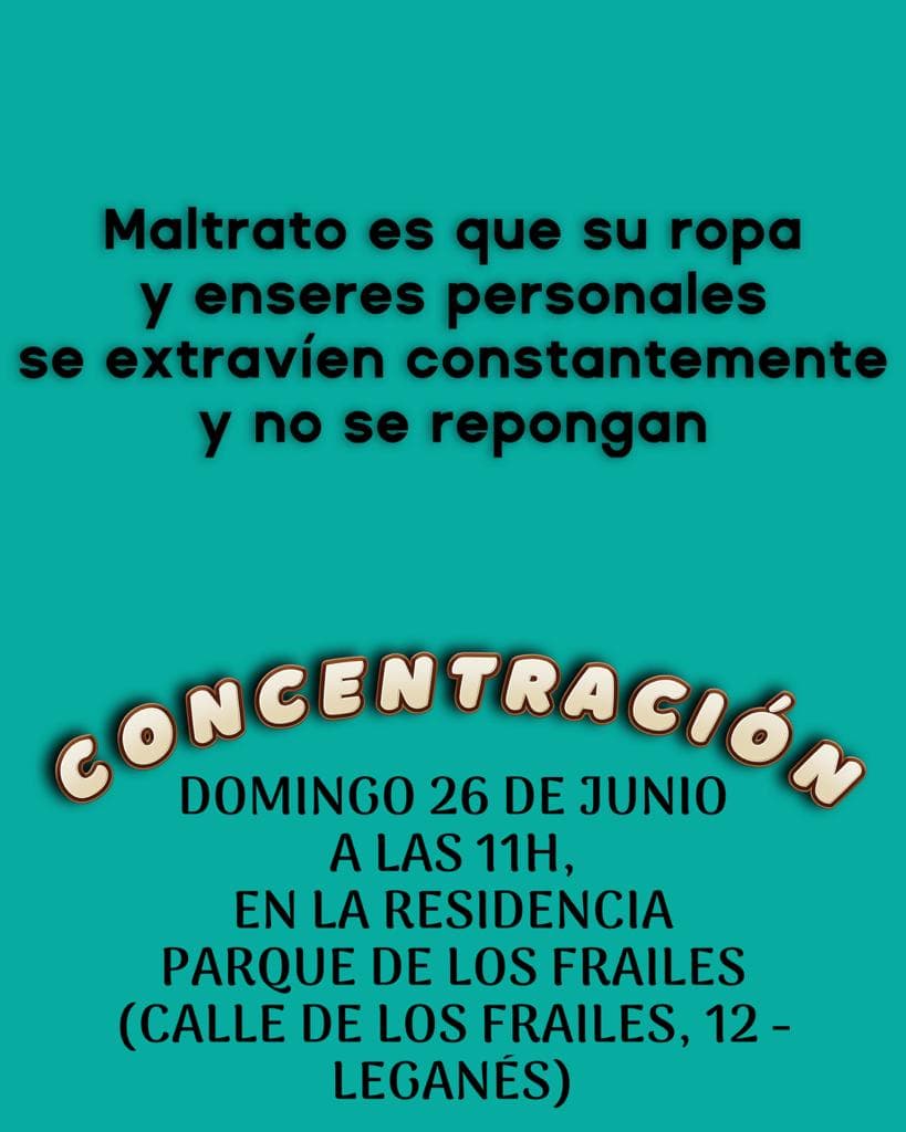 maltrato es perder constantemente ropa y cosas del residente