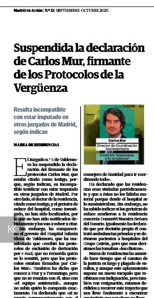 Carlos Mur no asistió